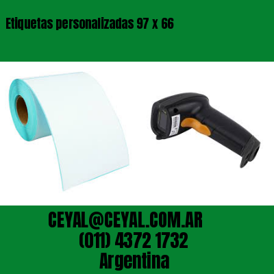 Etiquetas personalizadas 97 x 66
