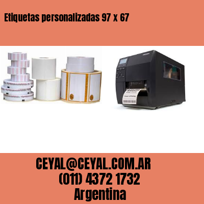 Etiquetas personalizadas 97 x 67