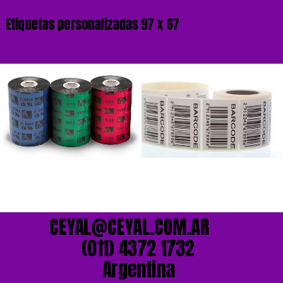 Etiquetas personalizadas 97 x 67