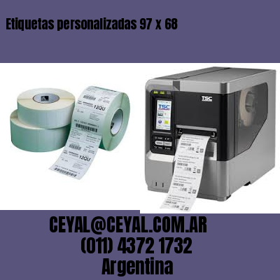 Etiquetas personalizadas 97 x 68