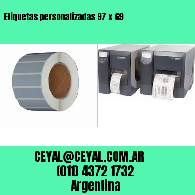 Etiquetas personalizadas 97 x 69