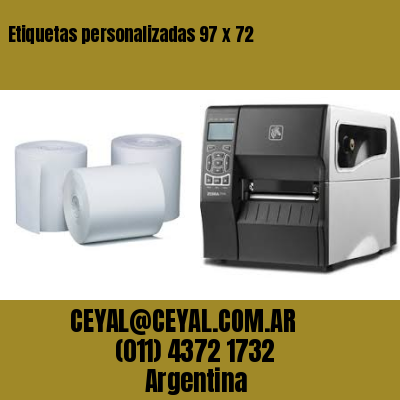 Etiquetas personalizadas 97 x 72