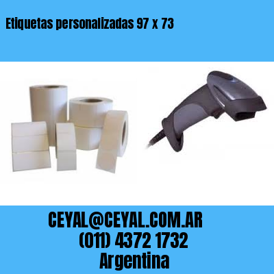 Etiquetas personalizadas 97 x 73