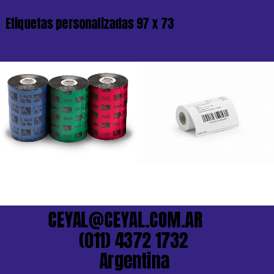 Etiquetas personalizadas 97 x 73