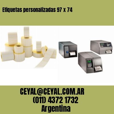 Etiquetas personalizadas 97 x 74