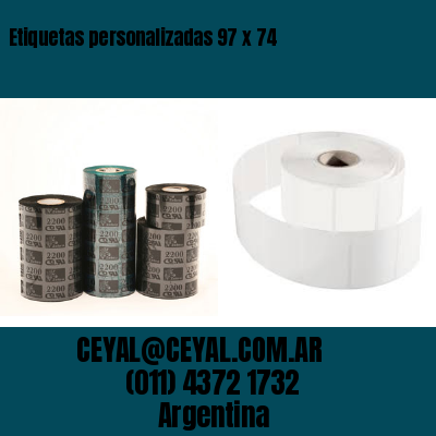 Etiquetas personalizadas 97 x 74