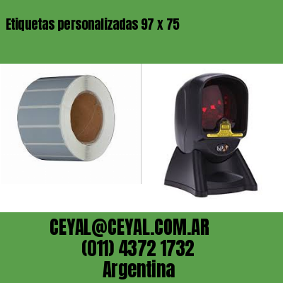 Etiquetas personalizadas 97 x 75