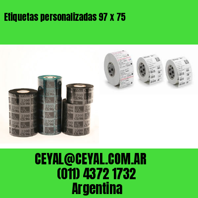 Etiquetas personalizadas 97 x 75