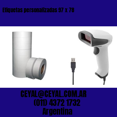 Etiquetas personalizadas 97 x 78