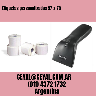 Etiquetas personalizadas 97 x 79
