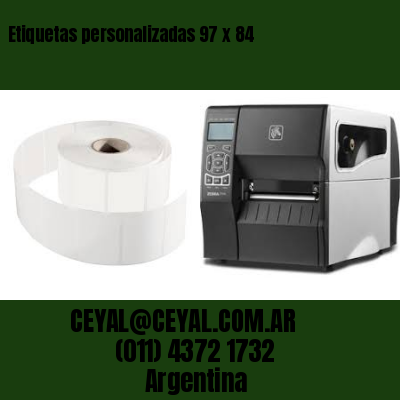 Etiquetas personalizadas 97 x 84
