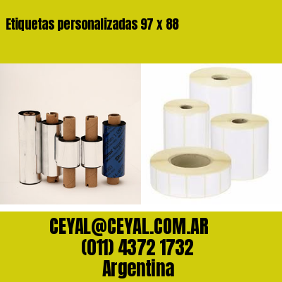 Etiquetas personalizadas 97 x 88