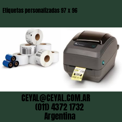 Etiquetas personalizadas 97 x 96