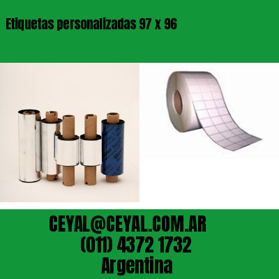 Etiquetas personalizadas 97 x 96