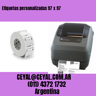 Etiquetas personalizadas 97 x 97