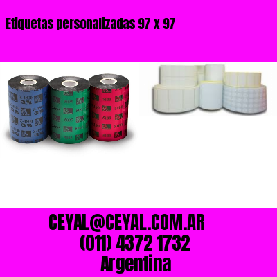 Etiquetas personalizadas 97 x 97