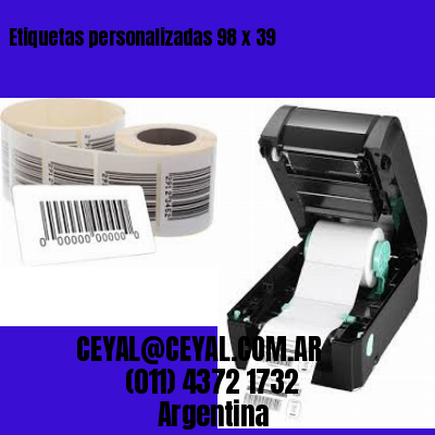 Etiquetas personalizadas 98 x 39