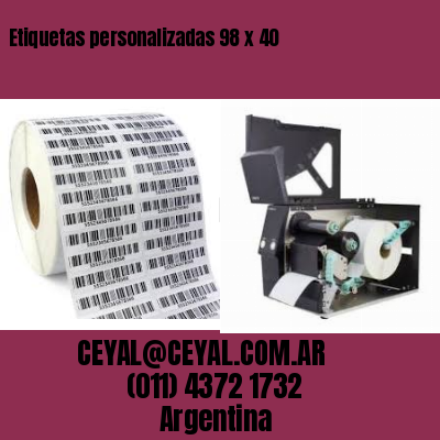 Etiquetas personalizadas 98 x 40