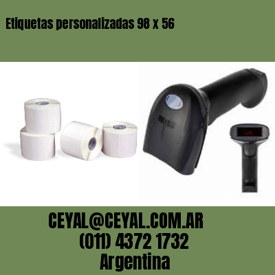 Etiquetas personalizadas 98 x 56