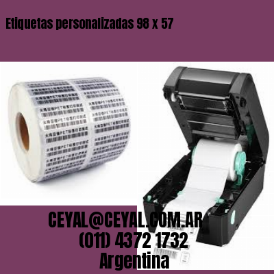 Etiquetas personalizadas 98 x 57