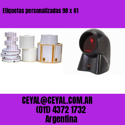 Etiquetas personalizadas 98 x 61