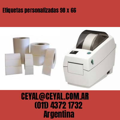 Etiquetas personalizadas 98 x 66