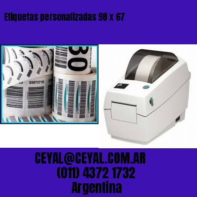 Etiquetas personalizadas 98 x 67