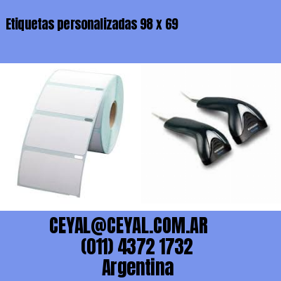 Etiquetas personalizadas 98 x 69