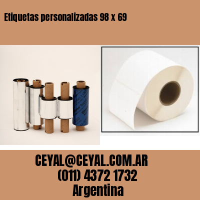 Etiquetas personalizadas 98 x 69