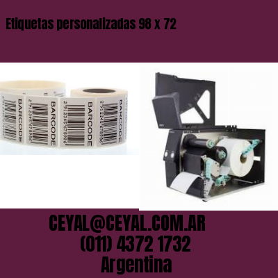 Etiquetas personalizadas 98 x 72