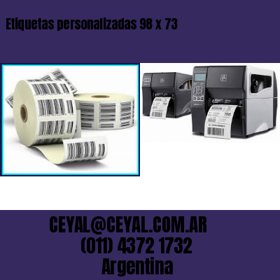 Etiquetas personalizadas 98 x 73