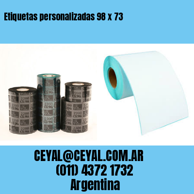 Etiquetas personalizadas 98 x 73