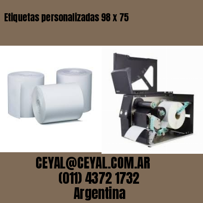 Etiquetas personalizadas 98 x 75