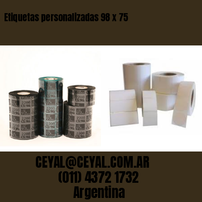 Etiquetas personalizadas 98 x 75