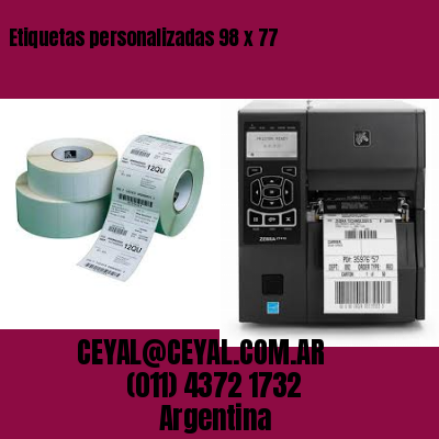 Etiquetas personalizadas 98 x 77