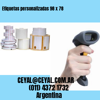 Etiquetas personalizadas 98 x 78