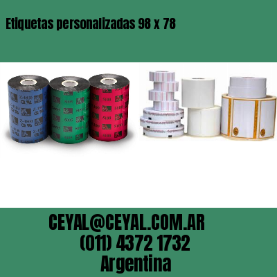Etiquetas personalizadas 98 x 78