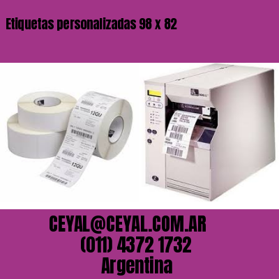 Etiquetas personalizadas 98 x 82