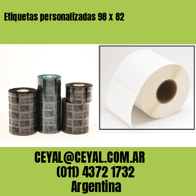 Etiquetas personalizadas 98 x 82