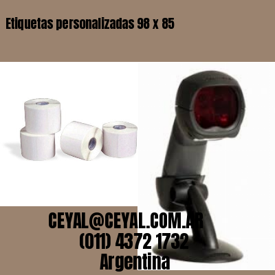Etiquetas personalizadas 98 x 85