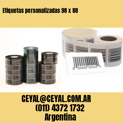 Etiquetas personalizadas 98 x 88