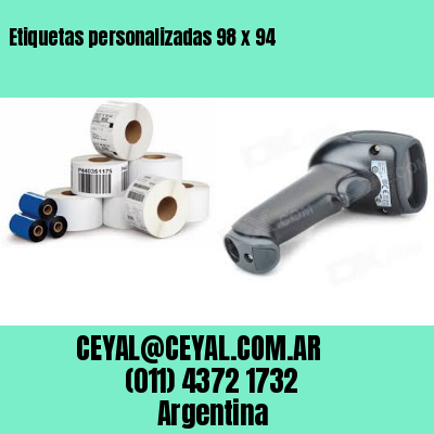Etiquetas personalizadas 98 x 94