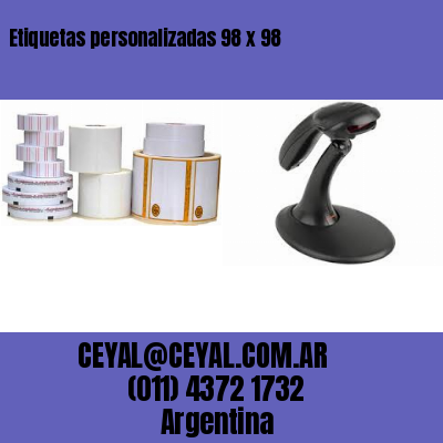 Etiquetas personalizadas 98 x 98
