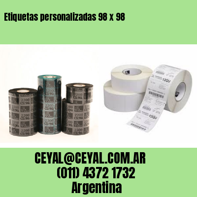 Etiquetas personalizadas 98 x 98