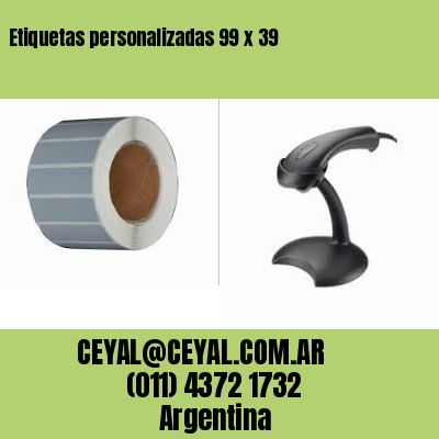 Etiquetas personalizadas 99 x 39
