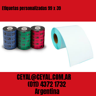 Etiquetas personalizadas 99 x 39
