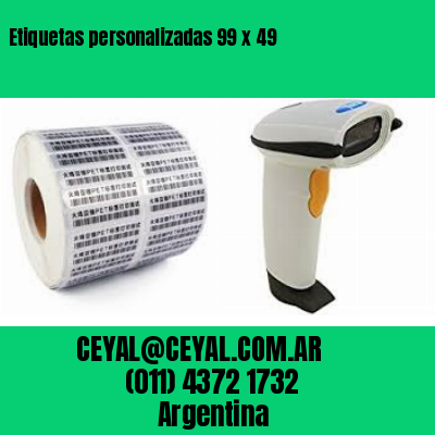 Etiquetas personalizadas 99 x 49