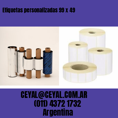 Etiquetas personalizadas 99 x 49
