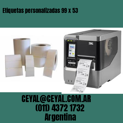 Etiquetas personalizadas 99 x 53