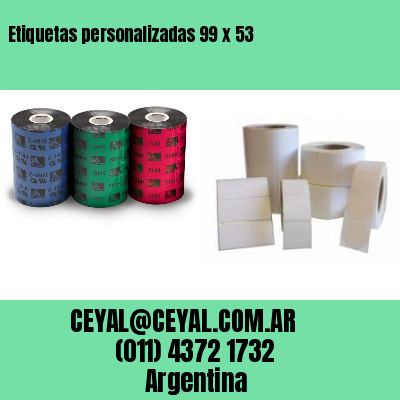 Etiquetas personalizadas 99 x 53